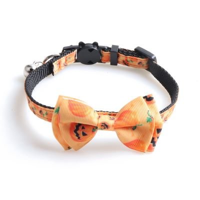 Cat Collar-Asstd Color Pumpkin Style