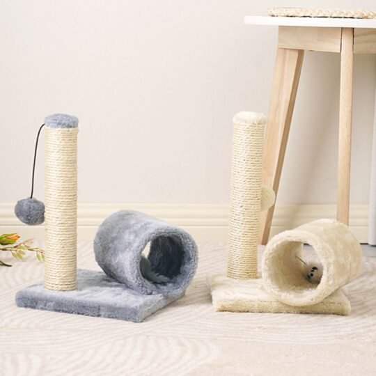 Besky Cat Tree Pole Grey / Beige