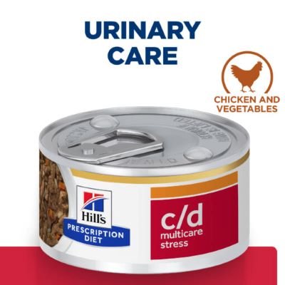 Prescription Diet Feline c/d Stress Chicken And Veg Stew 82g