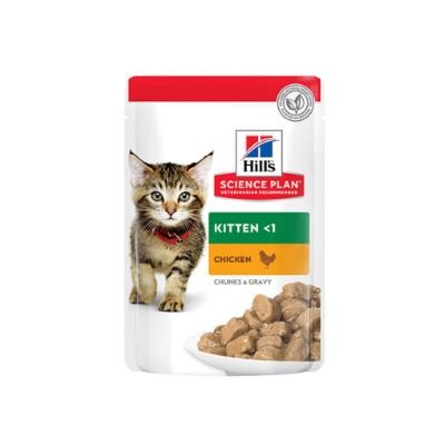 Science Plan Kitten Chicken Chunks Gravy 85g