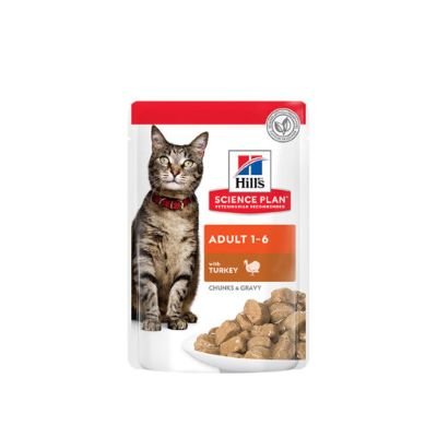 Hill’s Science Plan Adult Wet Cat Food Turkey Pouches 85g