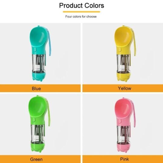 Besky Pet Water Bottle With Poop Bag