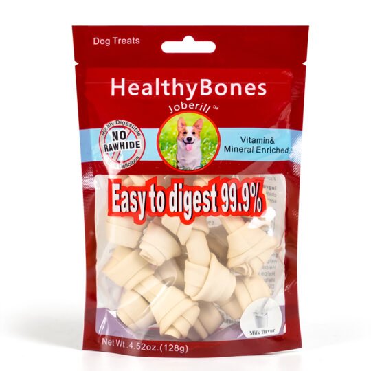 HB Milk Flavor Knotted Bone 8pcs 128g