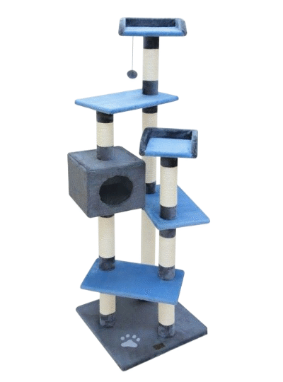 MATEUS Cat Pole - Blue-Beige