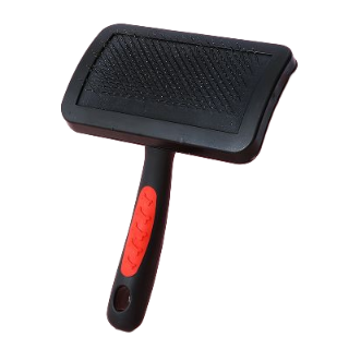 Besky Pet Brush - Large Black with Red