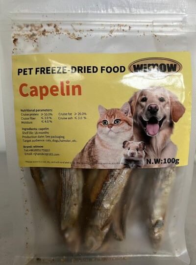 Pet Freeze Dried Food Spring Fish-capellin 100G
